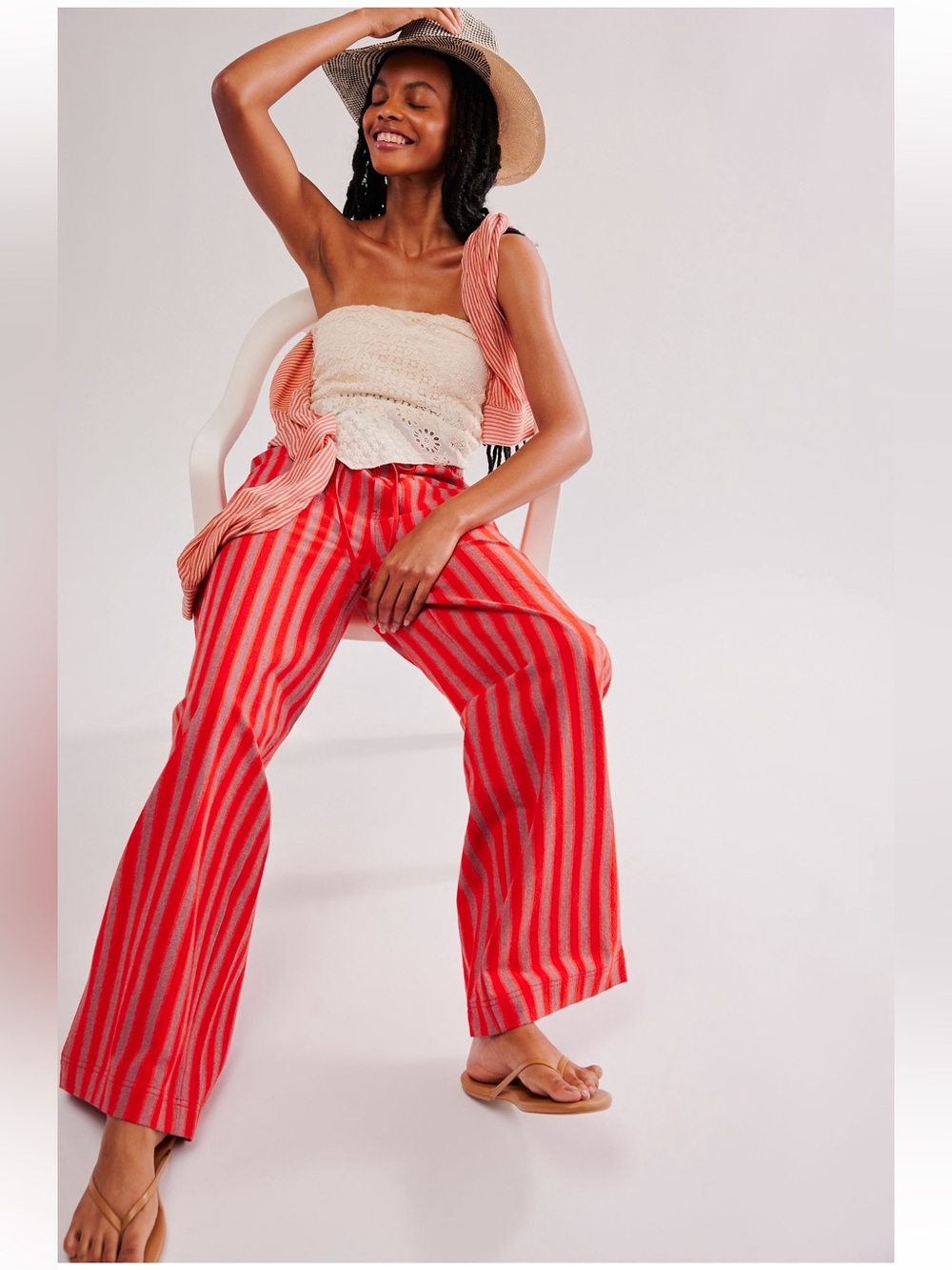 Free People Hudson Canyon Stripe Trousers